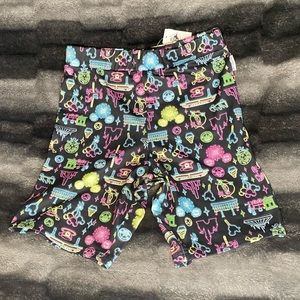 Her Universe Disney Parks Pattern Neon Biker Shorts